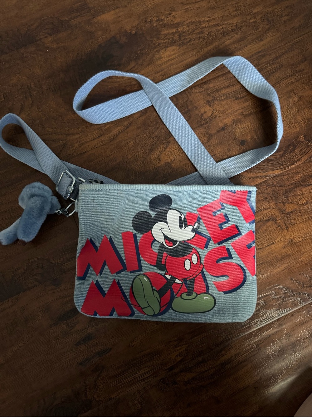 Kipling 90th Mickey Mouse Jean Crossbody Bag